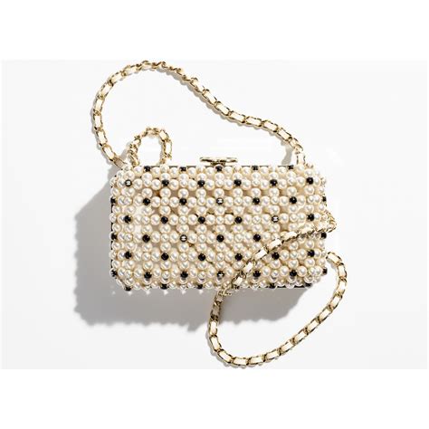 chanel imitation pearl bag 2019